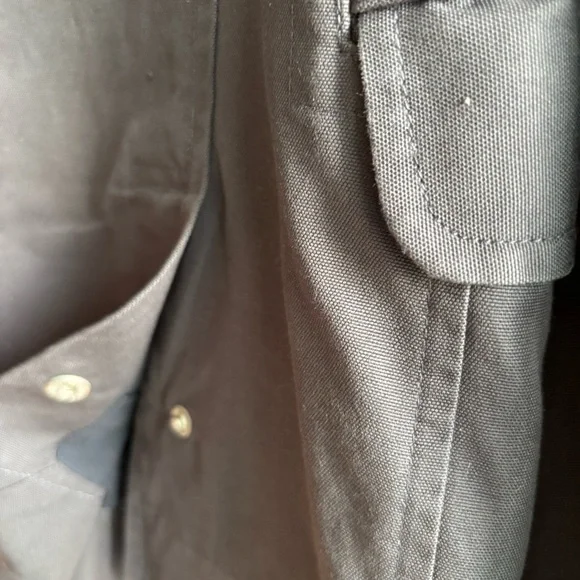 Reiss men field jacket made in Portugal charcoal gray bird graphic back SZ Large